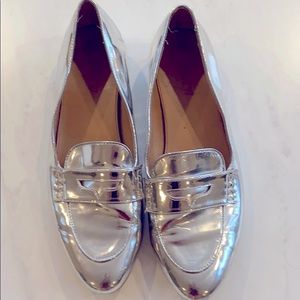 Silver shoes Jcrew